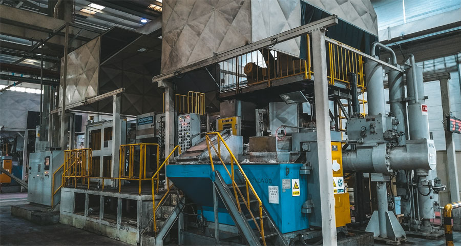 side view of a train axle